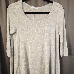Plain grey long tee